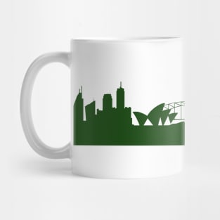 SYDNEY skyline in forest green Mug